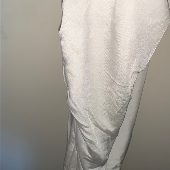 BNWOT Stylish White Dress with Gold Detailing By BEBE - Picture 4 of 11